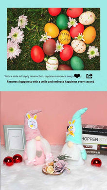 Rabbit Ears Doll Ornaments Easter Elf Doll Gift Decorations