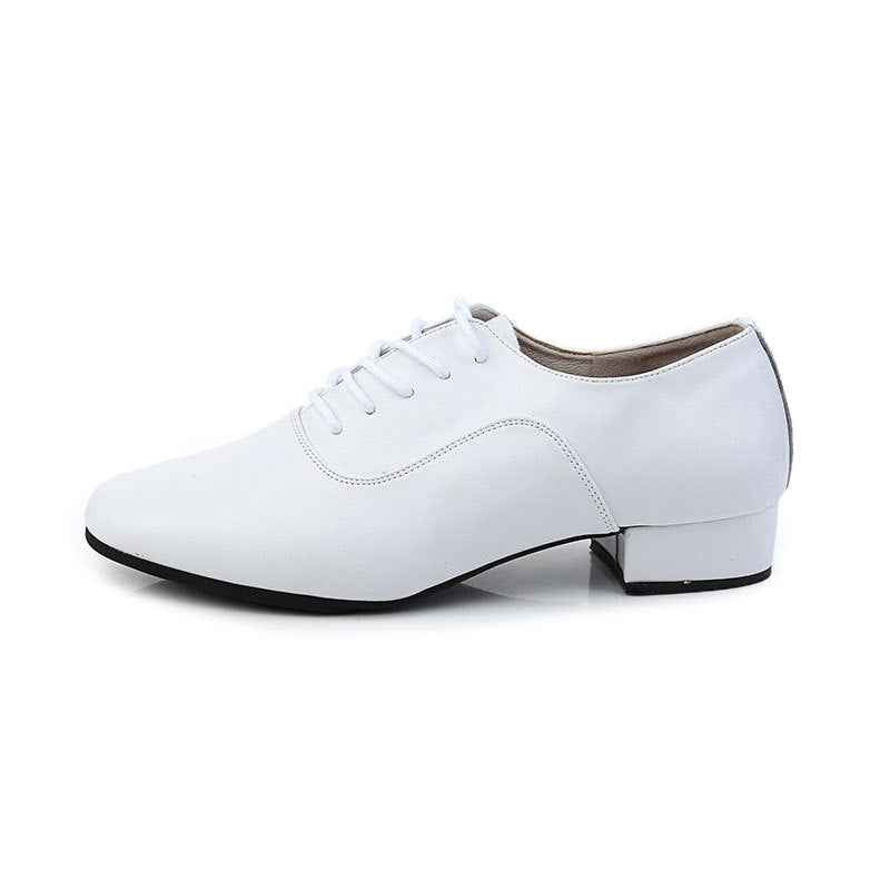 Men's Cowhide Modern Dancing Shoes Soft Bottom