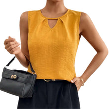Women's Solid Color Sleeveless V-neck Creative Top by Mirlaine Univers Women's Solid Color Sleeveless V-neck Creative Top Mirlaine Univers womens-solid-color-sleeveless-v-neck-creative-top 0 Women's Solid Color Sleeveless V-neck Creative Top Mirlaine Univers Women's Solid Color Sleeveless V-neck Creative Top