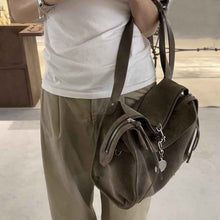New Winter Matte Suede Fleece Tote Bag With A Single Shoulder Strap And Large Capacity
