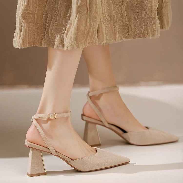 French Style Closed Toe Sandals For Women