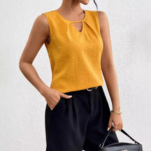 Women's Solid Color Sleeveless V-neck Creative Top by Mirlaine Univers Women's Solid Color Sleeveless V-neck Creative Top Mirlaine Univers womens-solid-color-sleeveless-v-neck-creative-top 0 Women's Solid Color Sleeveless V-neck Creative Top Mirlaine Univers Women's Solid Color Sleeveless V-neck Creative Top