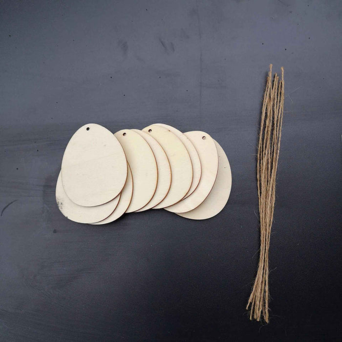 Wooden Easter Eggs DIY Painted Decorations