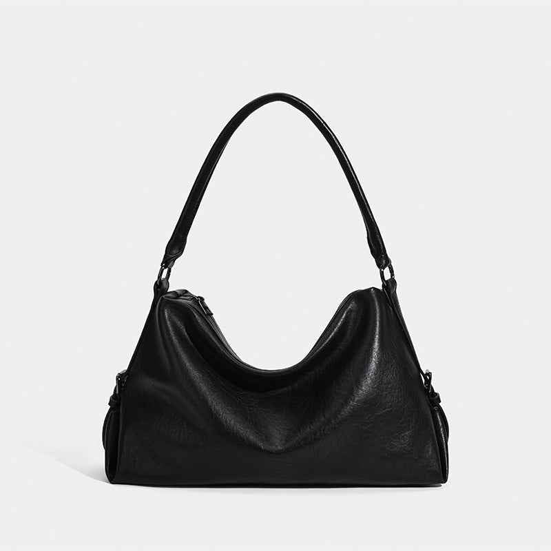 Vintage Suede Large-Capacity Tote Bag