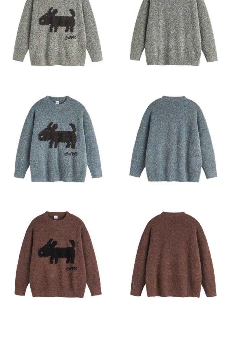 Puppy Pattern Sweater Men's And Women's Sweaters