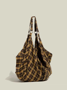 Womens Plaid Multi-Wear Large-Capacity ShoulderCrossbody Bag by Mirlaine Univers