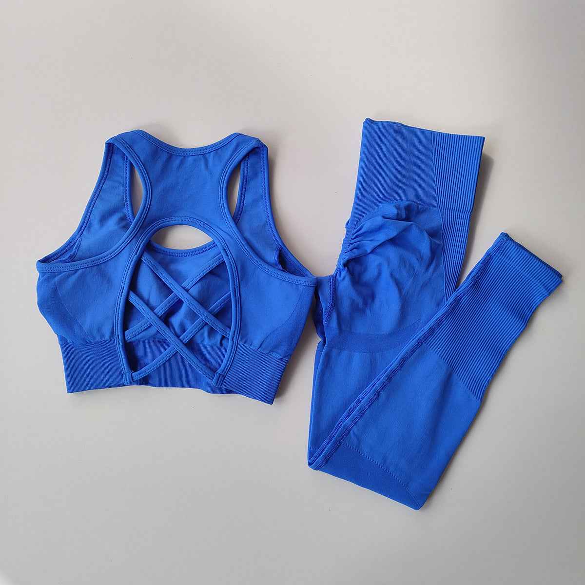 Quick Drying Fitness Shock Resistant Vest Seamless Sports Set