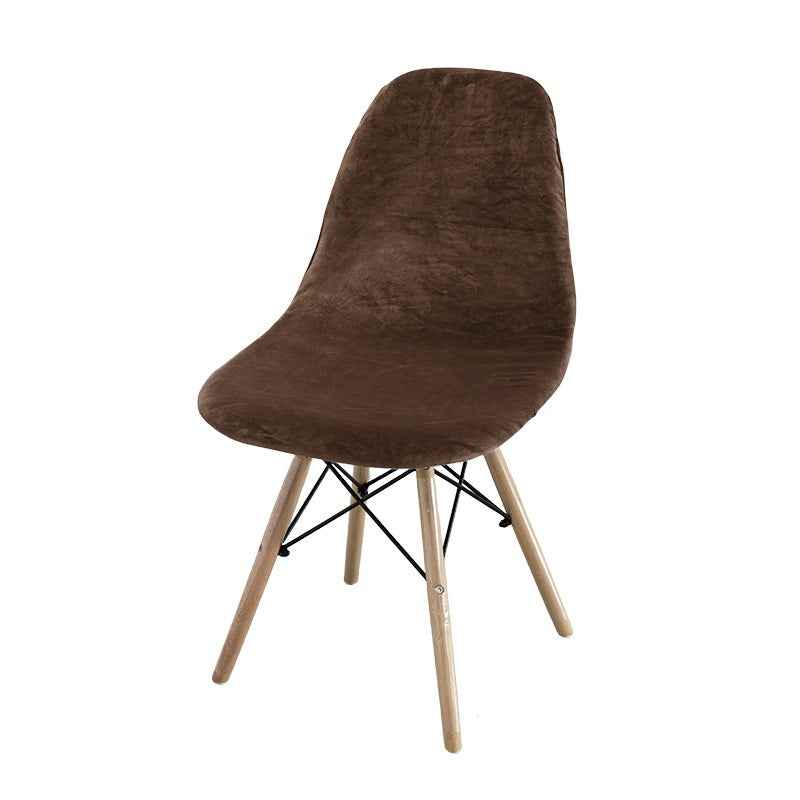 Velvet Solid Color Shell Eames Chair Cover