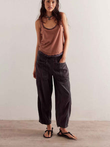 Casual Loose Low-Waist Barrel-Shape Womens Jeans