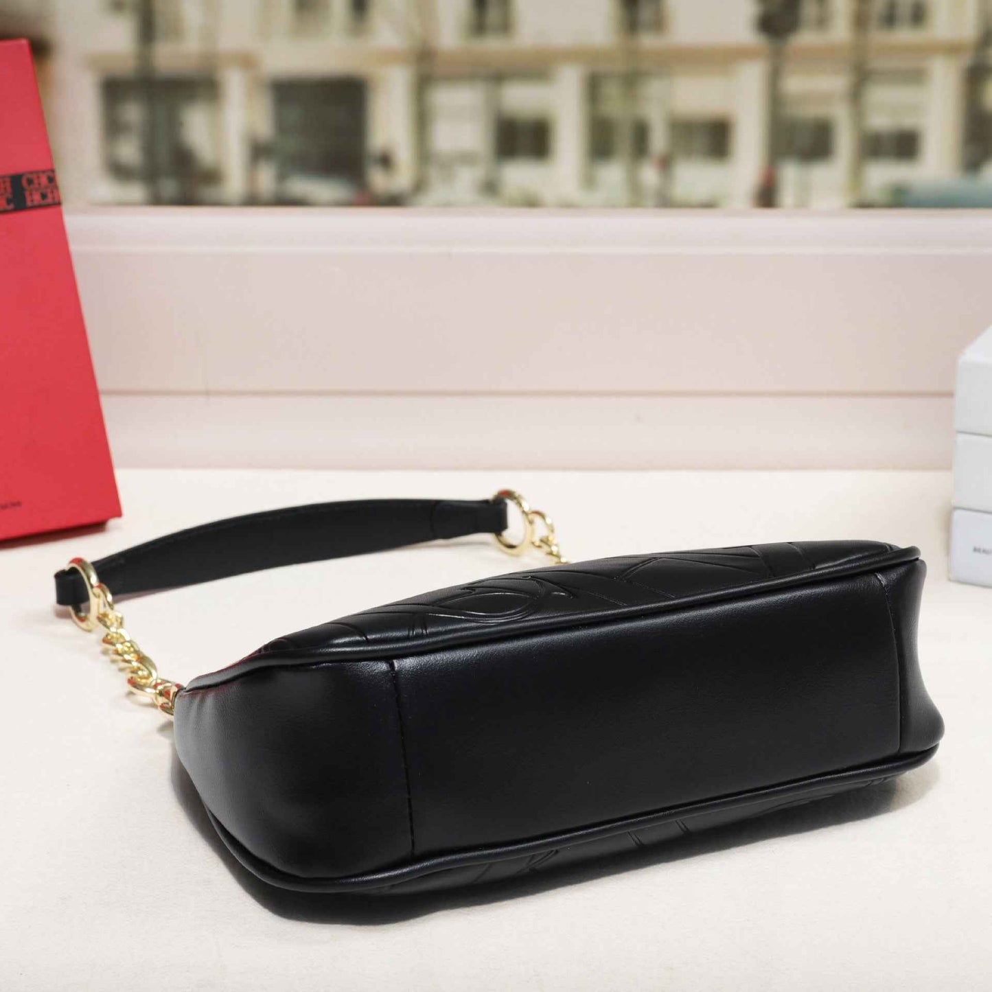 Embossed Letter Underarm Shoulder Crossbody Fashionable Trendy Womens Bag For Stylish Outfits