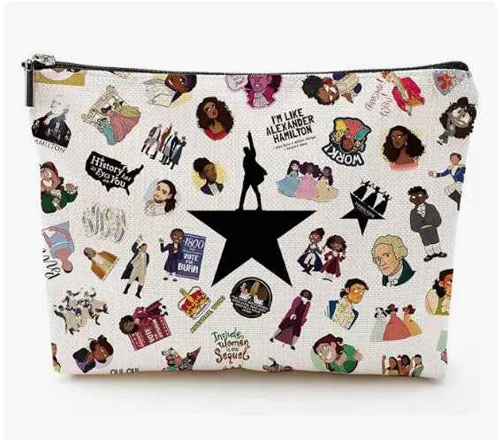 Womens Canvas Clutch With English Pattern