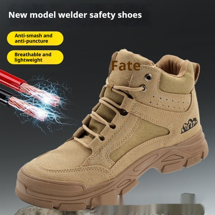 Chaussures de sécurité pour hommes anti-écrasement et anti-perforation