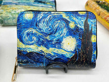 Retro Oil Painting Van Gogh Design High-Capacity Anti-Magnetic Multi-Card Cardholder