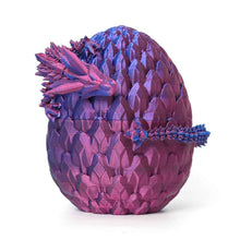Print Dragon Ornaments Colorful Movable Crystal Creative Christmas Easter Eggs