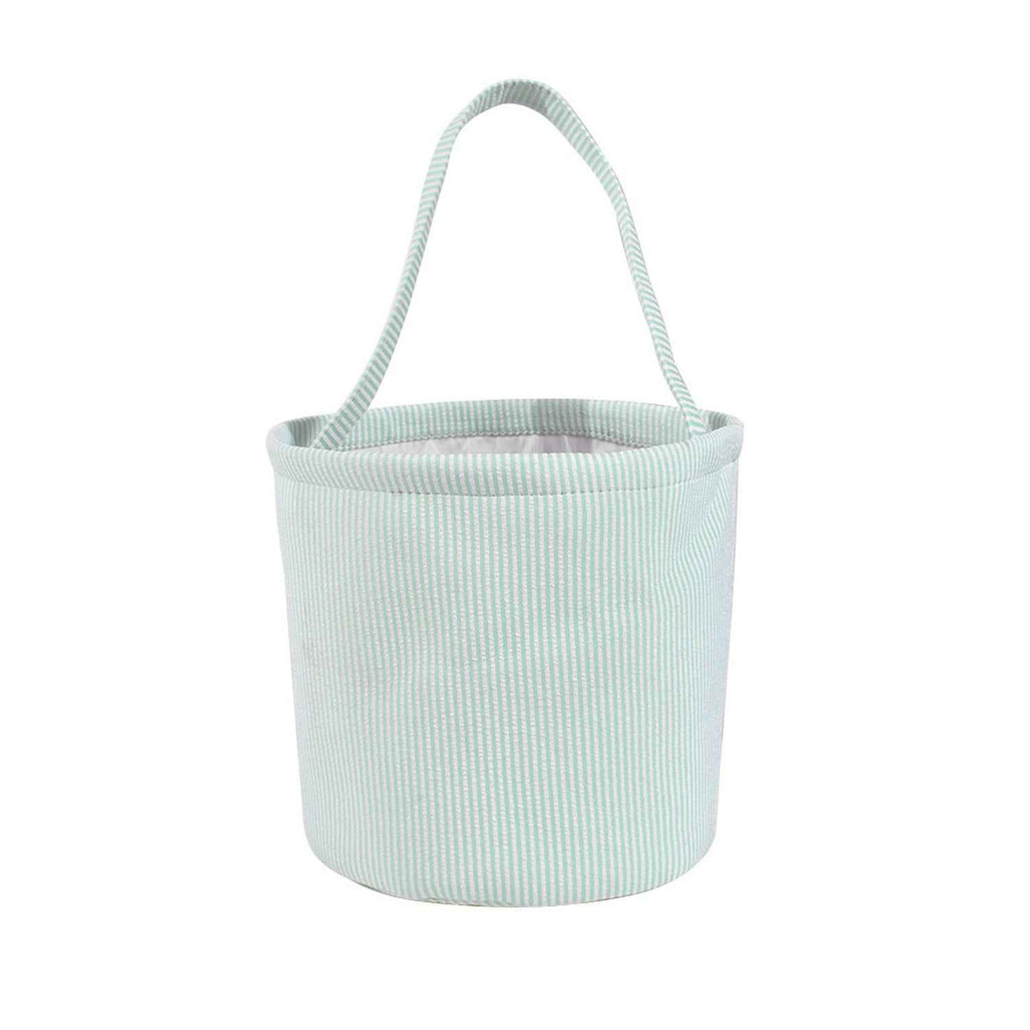 Seersucker Easter Portable Basket 5-color Stripes