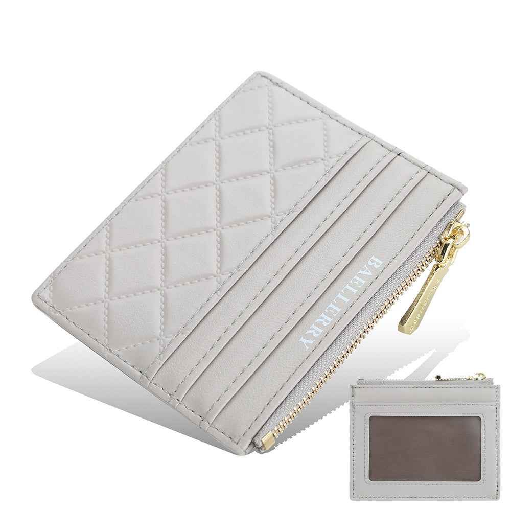 Womens Drivers License Card Holder Slim Zippered ID Case