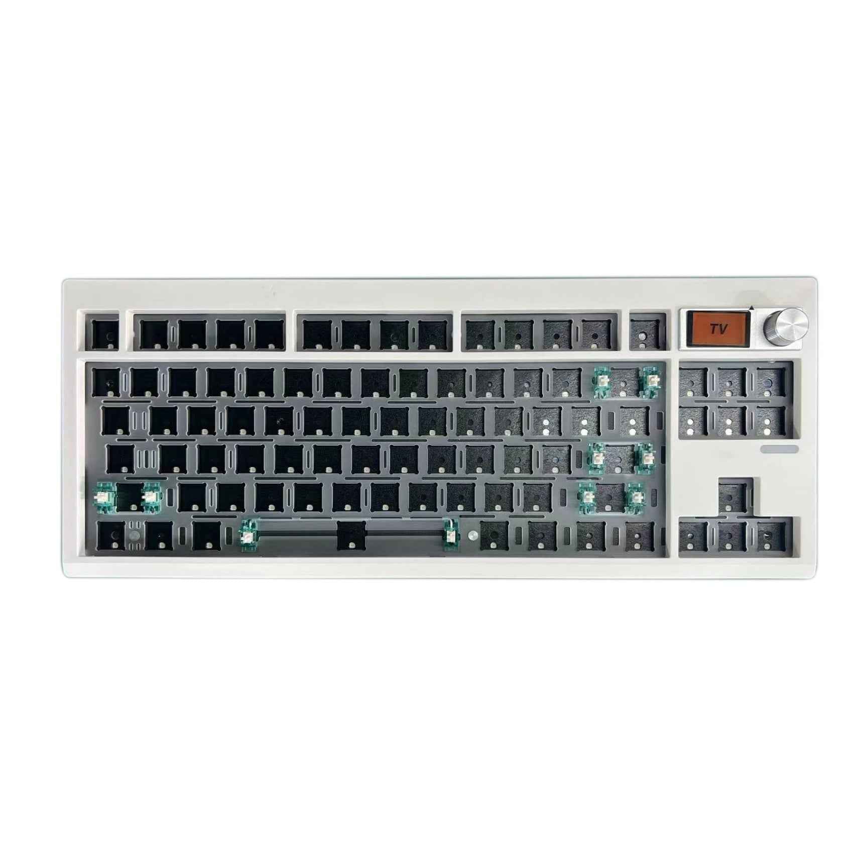 DIY Mechanical Keyboard Kit With Knob Supports Hot Swap RGB Backlight
