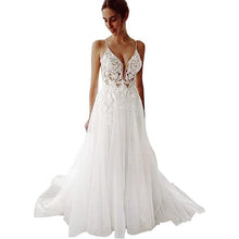 Women's Wedding Dress Lace Strap Backless by Mirlaine Univers