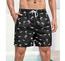 Mens Printed Beach Hawaiian Casual Shorts