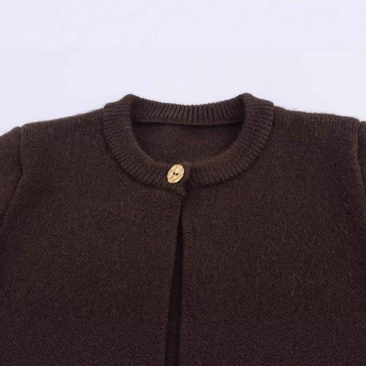 Fashionable Tassel-Trimmed Button Knitted Coat For Women