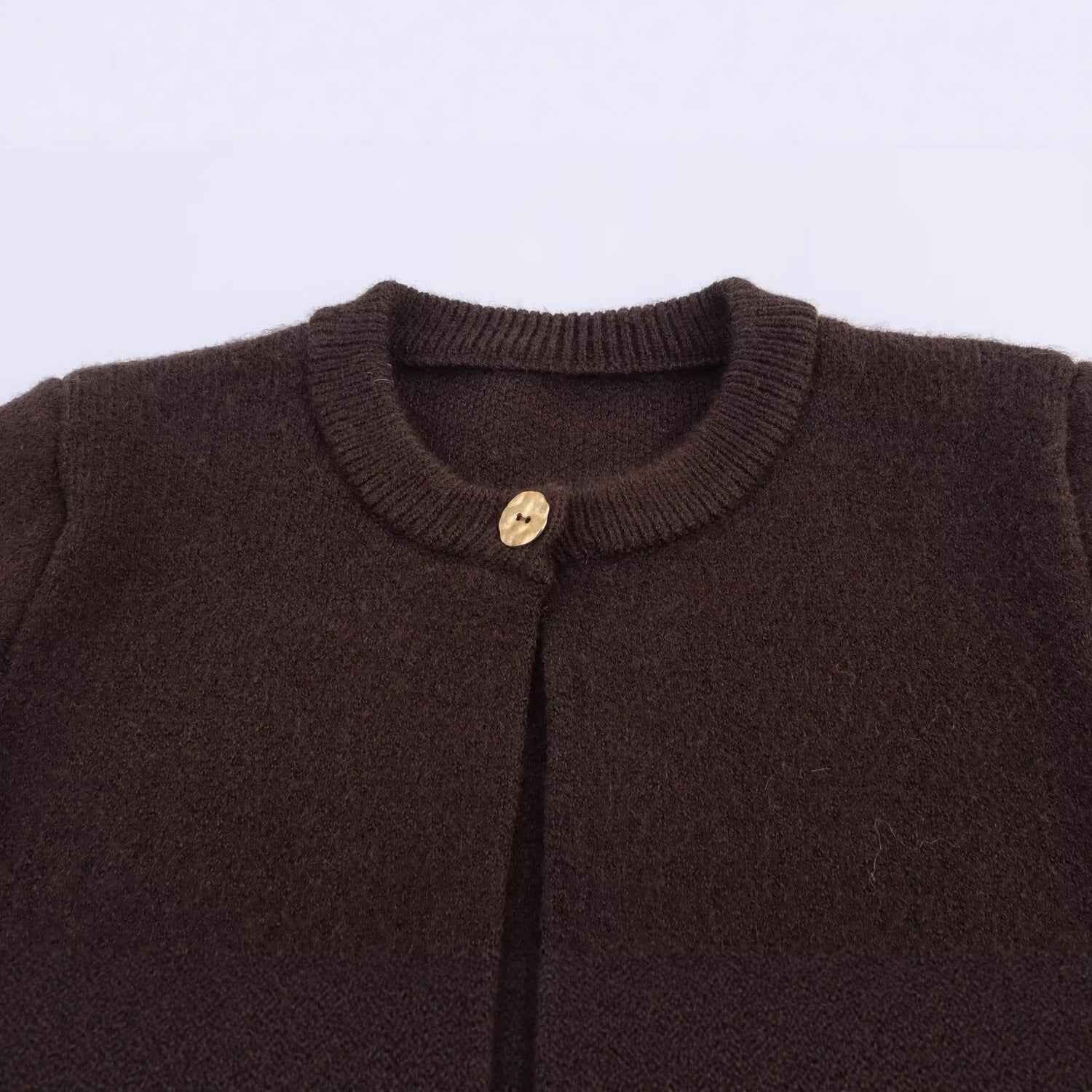Fashionable Tassel-Trimmed Button Knitted Coat For Women