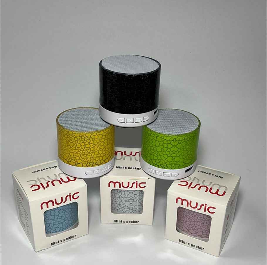A9 Mini Cracked Bluetooth Speaker - Portable Card-inserted Subwoofer With LED Light, Wireless Speaker, Gift Option