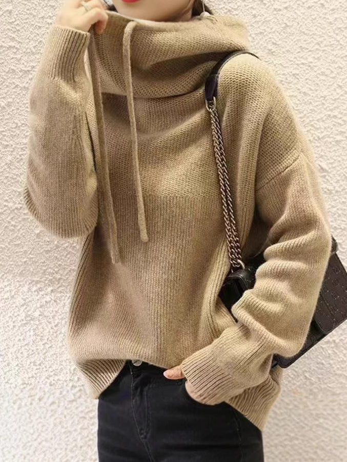 Women's Sweater Thicken Lazy Style All-match Long-sleeved Autumn Winter Warm Casual Sweater For Women by Mirlaine Univers