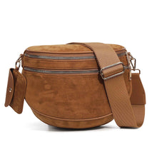 Womens Suede Fashion Crossbody Bag