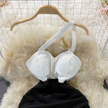 One Shoulder Slip Dress Temperament Irregular Dress