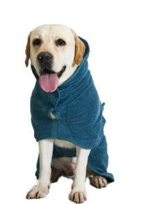 Absorbent Pet Bathrobe With Waist-wrapped Microfiber by Mirlaine Univers