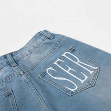 Korean-style Light-wash Wide-leg Denim Jeans For Women