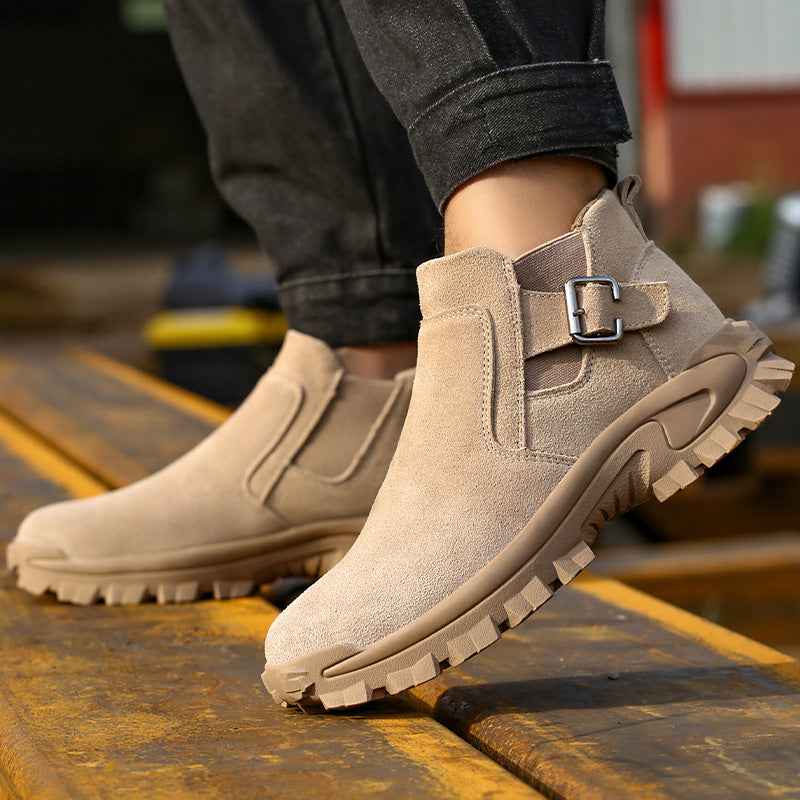 Cowhide Safety Shoes Work Boots