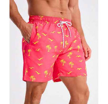 Mens Printed Beach Hawaiian Casual Shorts