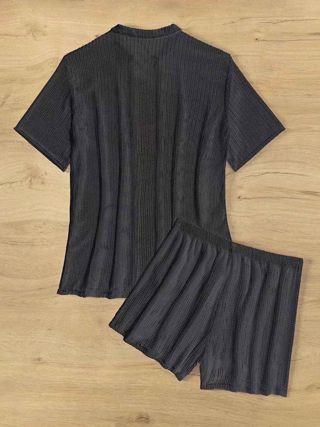 Split Beach Hot Spring Vacation Bikini Boxers Blouse
