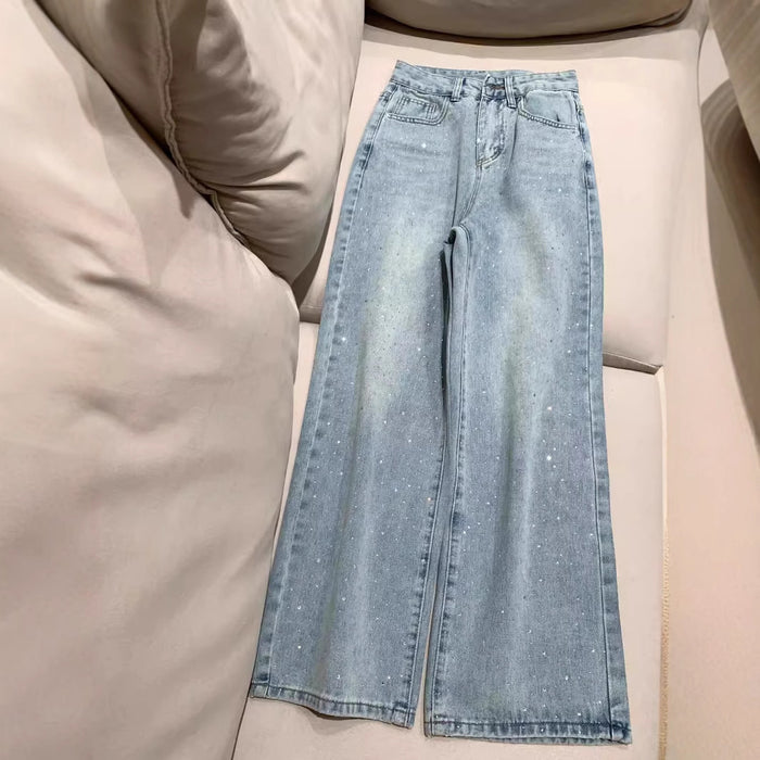 Fashion Personality Wide Leg Jeans For Women