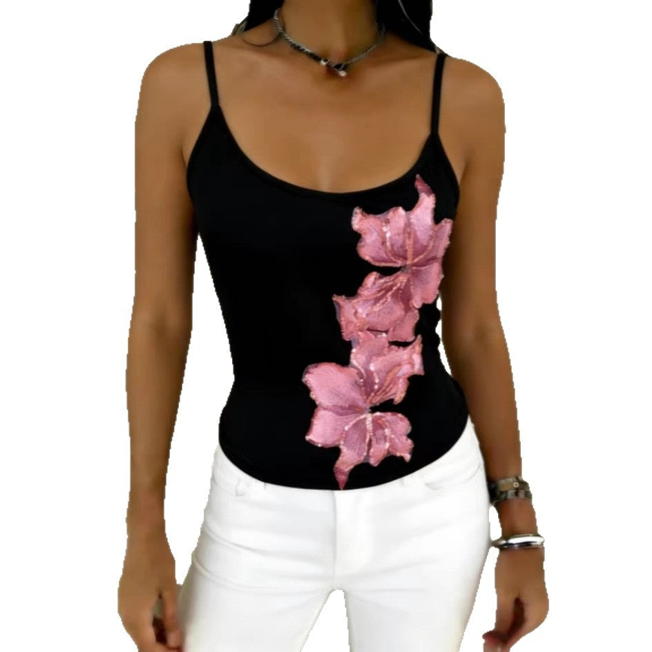 Chic Slim-Fit Solid-Color Beaded Embroidery Camisole by Mirlaine Univers Chic Slim-Fit Solid-Color Beaded Embroidery Camisole Mirlaine Univers chic-slim-fit-solid-color-beaded-embroidery-camisole 0 Chic Slim-Fit Solid-Color Beaded Embroidery Camisole Mirlaine Univers Chic Slim-Fit Solid-Color Beaded Embroidery Camisole