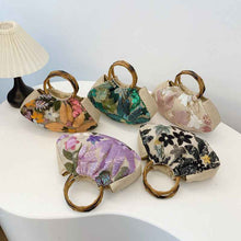 Heavy-duty Bamboo-handled Tote Bag For Women
