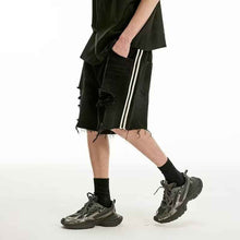 Men's Fashionable And Versatile Ripped Denim Shorts