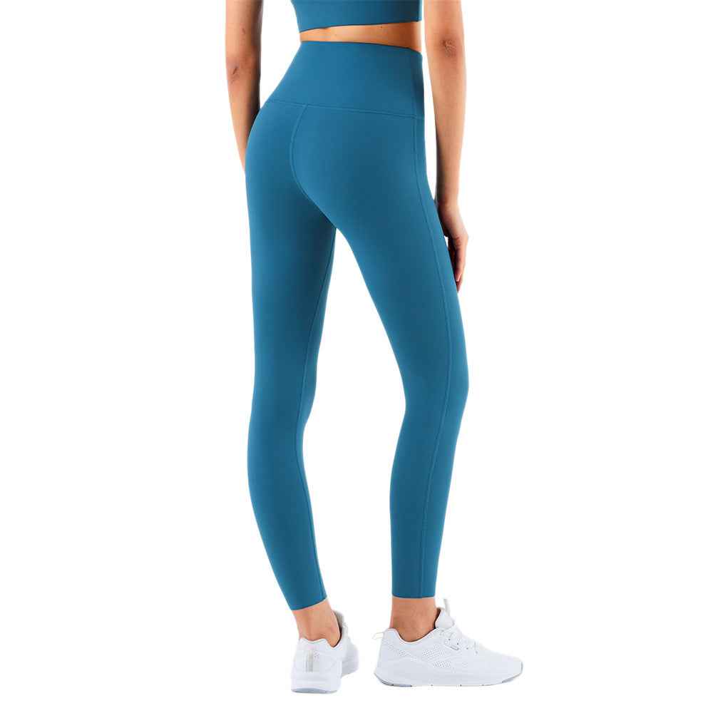 Nude Yoga Pants High Waist Peach Hips Comprehensive Training Fitness Pants Women