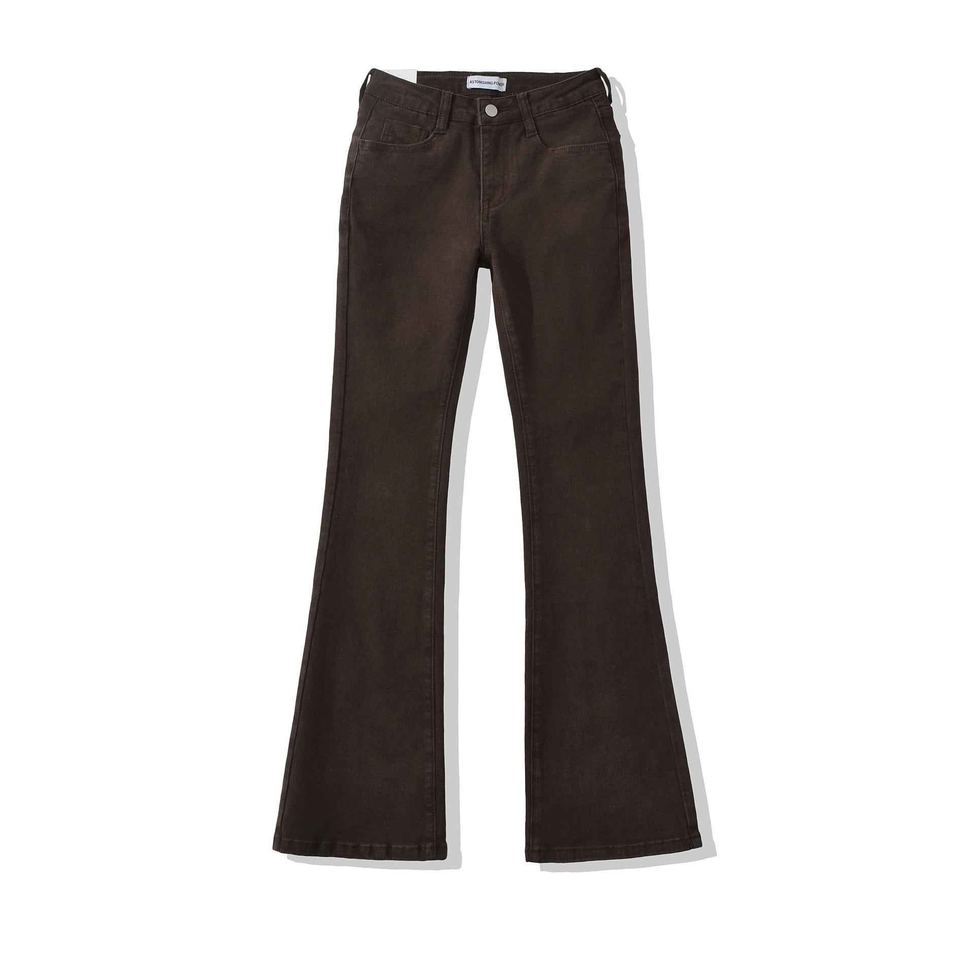 Womens Stylish Slim-fit Distressed Flared Jeans