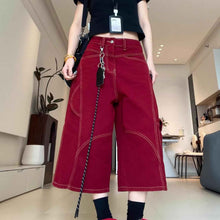 Loose-fit, High-street Style Workwear Denim Jeans With Visible Stitching