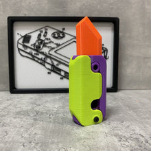 3D Printing Gravity Cub Jumping Small Radish Knife Mini Model Student Prize Pendant Decompression Toy For Children Gift by Mirlaine Univers