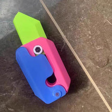 3D Printing Gravity Cub Jumping Small Radish Knife Mini Model Student Prize Pendant Decompression Toy For Children Gift by Mirlaine Univers