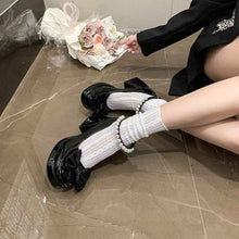 2026 Spring Sweet Bow & Pearl Mary Jane Heels For Women-Cute Platform Block Heel Pumps For Dressy Outings