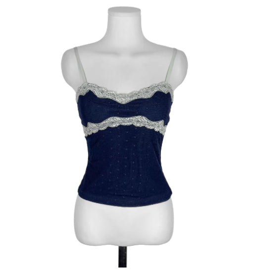 Sweetheart Vintage Polka-Dot Lace Patchwork Camisole by Mirlaine Univers Sweetheart Vintage Polka-Dot Lace Patchwork Camisole Mirlaine Univers sweetheart-vintage-polka-dot-lace-patchwork-camisole 0 Sweetheart Vintage Polka-Dot Lace Patchwork Camisole Mirlaine Univers Sweetheart Vintage Polka-Dot Lace Patchwork Camisole