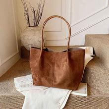 Large-Capacity Retro Suede Shoulder And Handbag Set