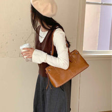 Korean Dongdaemun Retro-Inspired Casual Soft Leather Bag For Instagram Style