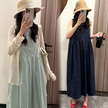 Womens Soft Knit Loose All-Match Comfortable Dress