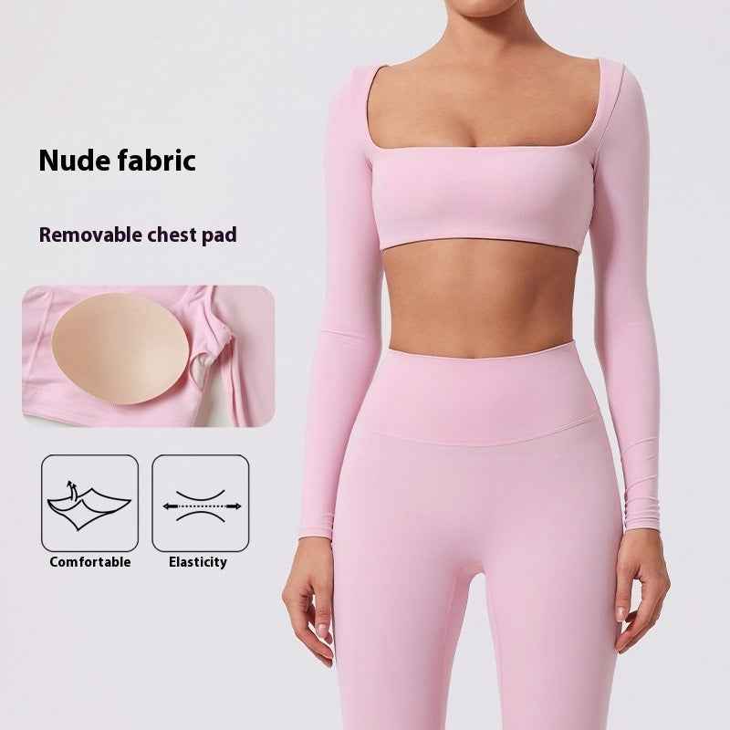 Yoga Long Sleeve Outdoor Running Fitness Sports Top
