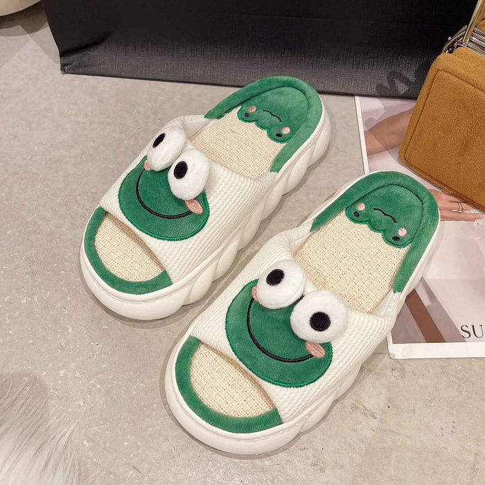 Lovers' Cute Little Cow Linen Sandals For Women
